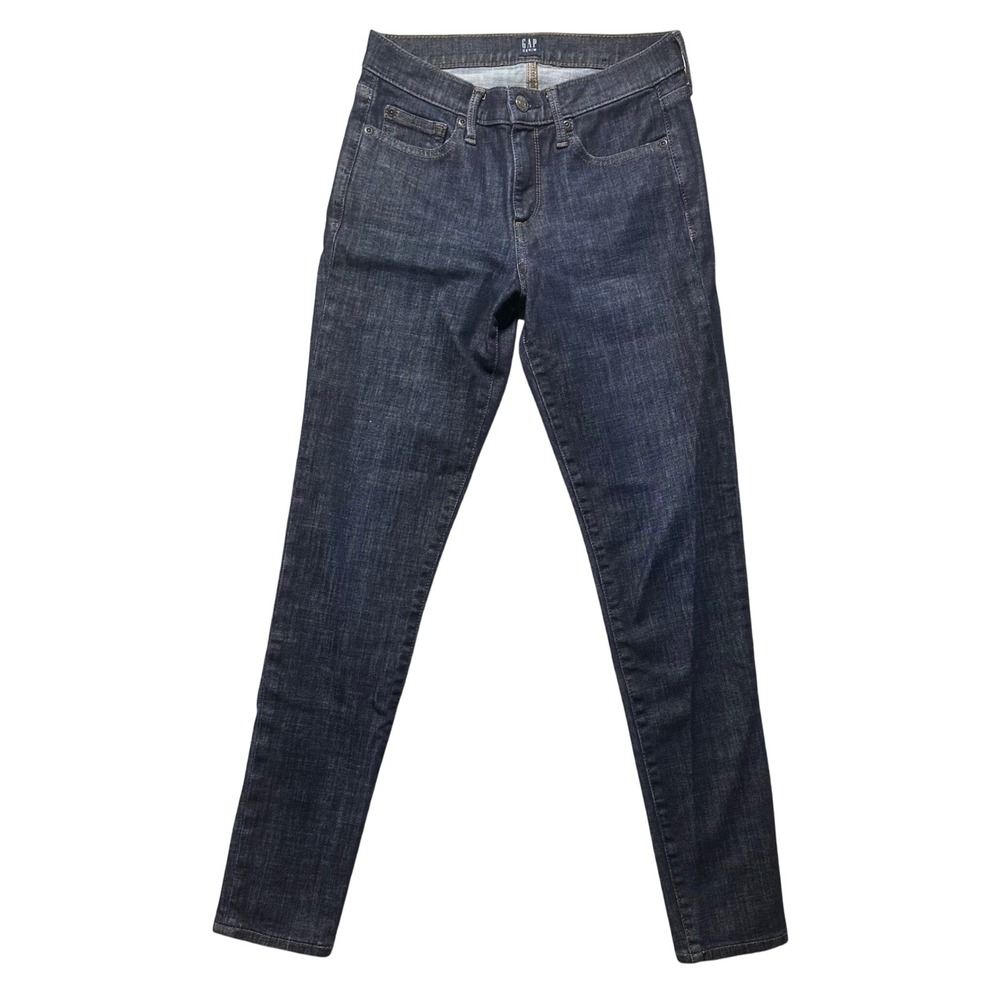 GAP‎ True Skinny Dark Wash Denim Jeans Women's Size 27R